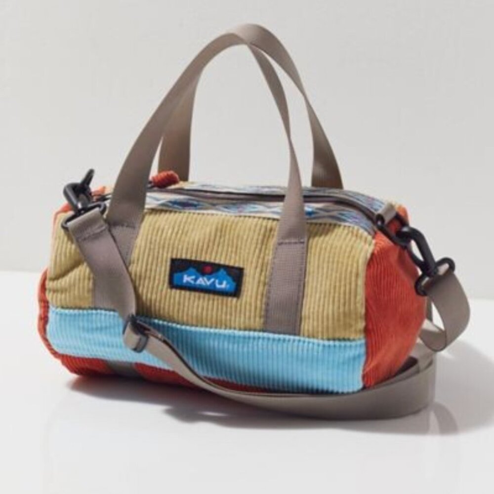 Kavu Manastash Corduroy Mini Crossbody Duffle Bag